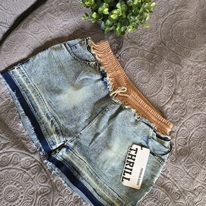 🩳Thrill Women's Light and Dark Blue Jean Shorts